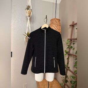 ▪️Jamie Sadock Golf Full Zip Lightweight Jacket Top Long Sleeve Black